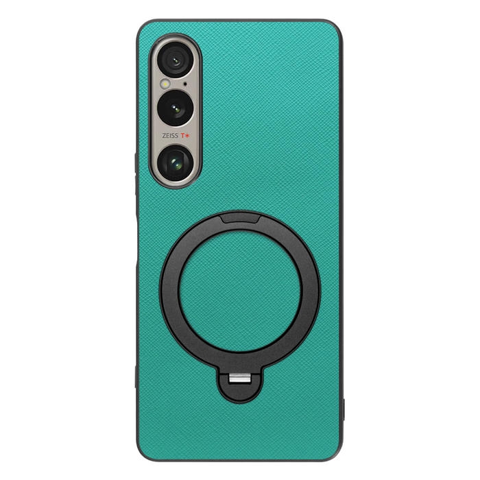 [ LOOF CASUAL MAG-RING Series ] Xperia 1 VI  スマホケース 背面 ケース カバー ハードケース マグネット内蔵の薄型多機能リング付 スタンド [ Xperia 1 VI ]