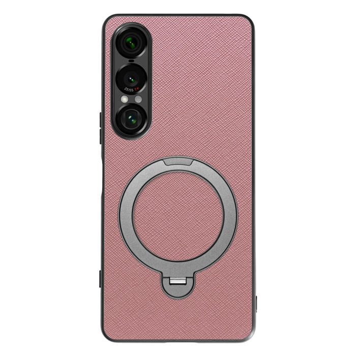 [ LOOF CASUAL MAG-RING Series ] Xperia 1 VII SO-51F スマホケース 背面 ケース カバー ハードケース マグネット内蔵の薄型多機能リング付 スタンド [ Xperia 1 VII ]