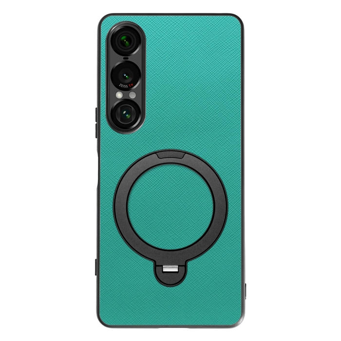 [ LOOF CASUAL MAG-RING Series ] Xperia 1 VII SO-51F スマホケース 背面 ケース カバー ハードケース マグネット内蔵の薄型多機能リング付 スタンド [ Xperia 1 VII ]