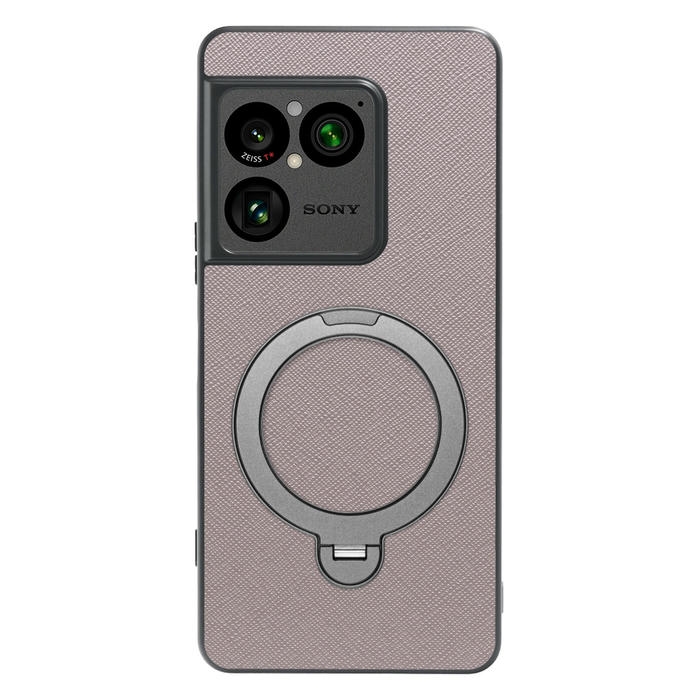 [ LOOF CASUAL MAG-RING Series ] Xperia 1 VIII XQ-GE44 SO-51G スマホケース 背面 ケース カバー ハードケース マグネット内蔵の薄型多機能リング付 スタンド [ Xperia 1 VIII ]