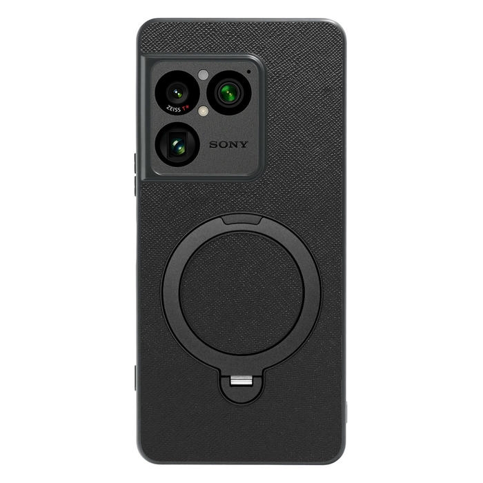 [ LOOF CASUAL MAG-RING Series ] Xperia 1 VIII XQ-GE44 SO-51G スマホケース 背面 ケース カバー ハードケース マグネット内蔵の薄型多機能リング付 スタンド [ Xperia 1 VIII ]