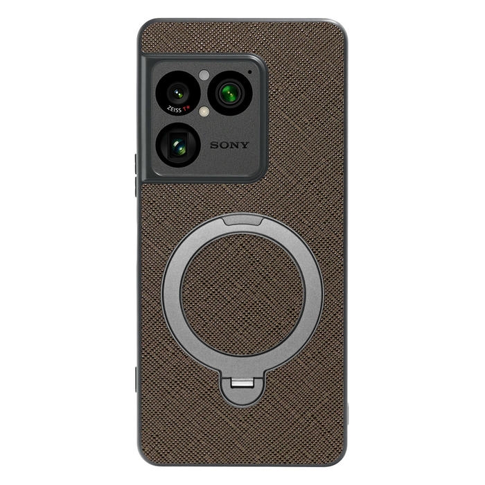 [ LOOF CASUAL MAG-RING Series ] Xperia 1 VIII XQ-GE44 SO-51G スマホケース 背面 ケース カバー ハードケース マグネット内蔵の薄型多機能リング付 スタンド [ Xperia 1 VIII ]