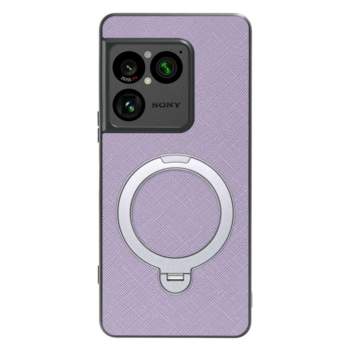 [ LOOF CASUAL MAG-RING Series ] Xperia 1 VIII XQ-GE44 SO-51G スマホケース 背面 ケース カバー ハードケース マグネット内蔵の薄型多機能リング付 スタンド [ Xperia 1 VIII ]