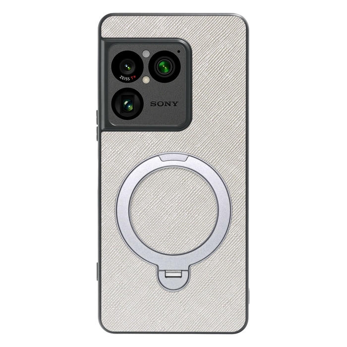 [ LOOF CASUAL MAG-RING Series ] Xperia 1 VIII XQ-GE44 SO-51G スマホケース 背面 ケース カバー ハードケース マグネット内蔵の薄型多機能リング付 スタンド [ Xperia 1 VIII ]