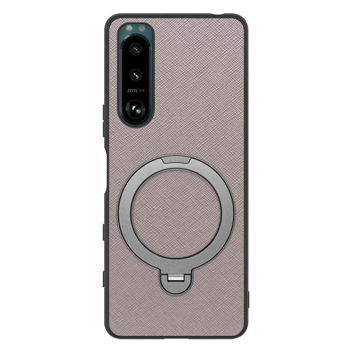 [ LOOF CASUAL MAG-RING Series ] Xperia 5 III  Xperia5Ⅲ 5Ⅲ xperia5 スマホケース 背面 ケース カバー ハードケース マグネット内蔵の薄型多機能リング付 スタンド [ Xperia 5 III ]