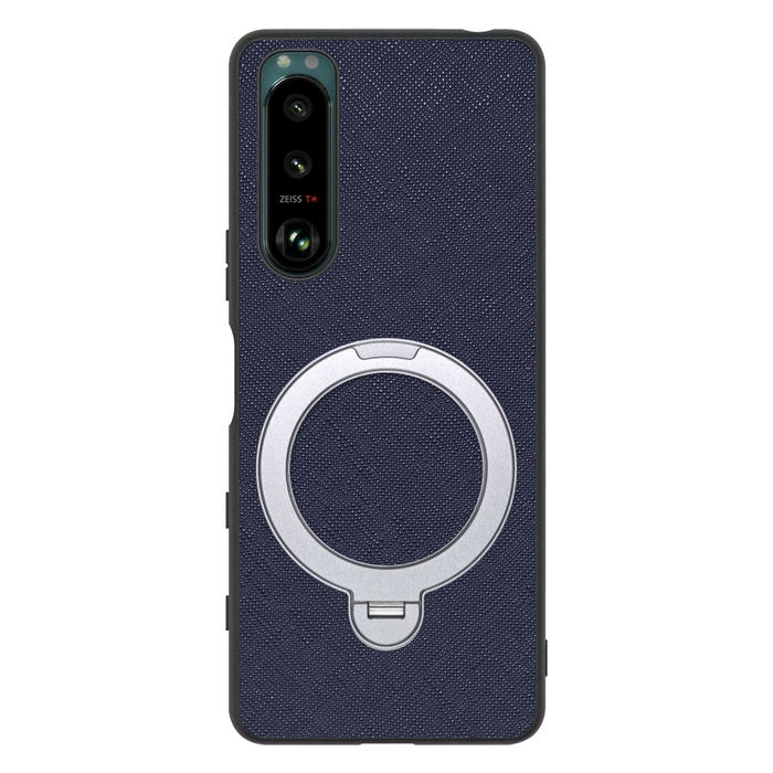 [ LOOF CASUAL MAG-RING Series ] Xperia 5 III  Xperia5Ⅲ 5Ⅲ xperia5 スマホケース 背面 ケース カバー ハードケース マグネット内蔵の薄型多機能リング付 スタンド [ Xperia 5 III ]