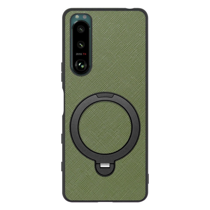 [ LOOF CASUAL MAG-RING Series ] Xperia 5 III  Xperia5Ⅲ 5Ⅲ xperia5 スマホケース 背面 ケース カバー ハードケース マグネット内蔵の薄型多機能リング付 スタンド [ Xperia 5 III ]