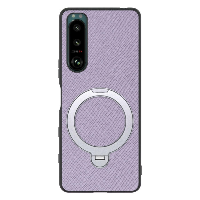 [ LOOF CASUAL MAG-RING Series ] Xperia 5 III  Xperia5Ⅲ 5Ⅲ xperia5 スマホケース 背面 ケース カバー ハードケース マグネット内蔵の薄型多機能リング付 スタンド [ Xperia 5 III ]