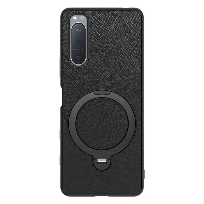[ LOOF CASUAL MAG-RING Series ] Xperia 5 II SO-52A / SOG02 / A002SO xperia5Ⅱ 5Ⅱ xperia5 スマホケース 背面 ケース カバー ハードケース マグネット内蔵の薄型多機能リング付 スタンド [ Xperia 5 II ]
