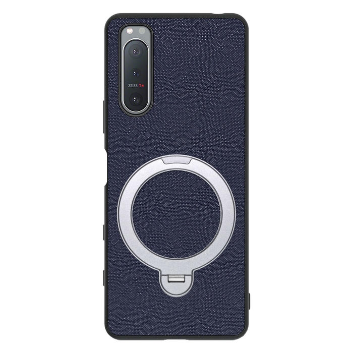 [ LOOF CASUAL MAG-RING Series ] Xperia 5 II SO-52A / SOG02 / A002SO xperia5Ⅱ 5Ⅱ xperia5 スマホケース 背面 ケース カバー ハードケース マグネット内蔵の薄型多機能リング付 スタンド [ Xperia 5 II ]