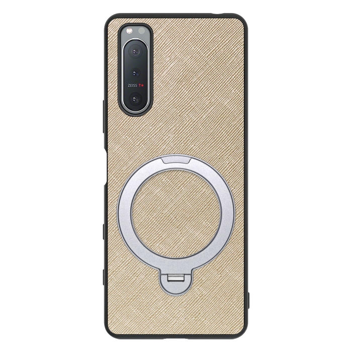 [ LOOF CASUAL MAG-RING Series ] Xperia 5 II SO-52A / SOG02 / A002SO xperia5Ⅱ 5Ⅱ xperia5 スマホケース 背面 ケース カバー ハードケース マグネット内蔵の薄型多機能リング付 スタンド [ Xperia 5 II ]