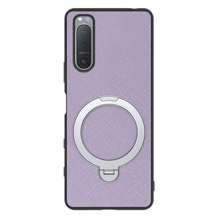 [ LOOF CASUAL MAG-RING Series ] Xperia 5 II SO-52A / SOG02 / A002SO xperia5Ⅱ 5Ⅱ xperia5 スマホケース 背面 ケース カバー ハードケース マグネット内蔵の薄型多機能リング付 スタンド [ Xperia 5 II ]