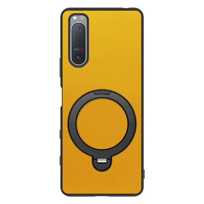 [ LOOF CASUAL MAG-RING Series ] Xperia 5 II SO-52A / SOG02 / A002SO xperia5Ⅱ 5Ⅱ xperia5 スマホケース 背面 ケース カバー ハードケース マグネット内蔵の薄型多機能リング付 スタンド [ Xperia 5 II ]
