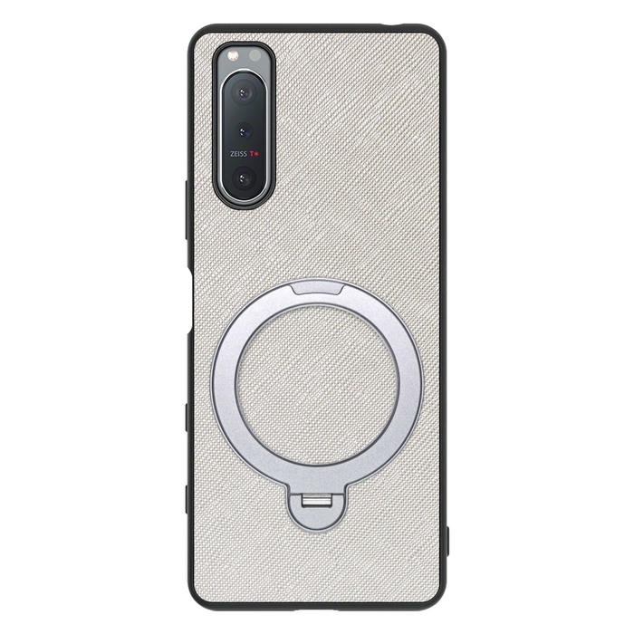 [ LOOF CASUAL MAG-RING Series ] Xperia 5 II SO-52A / SOG02 / A002SO xperia5Ⅱ 5Ⅱ xperia5 スマホケース 背面 ケース カバー ハードケース マグネット内蔵の薄型多機能リング付 スタンド [ Xperia 5 II ]