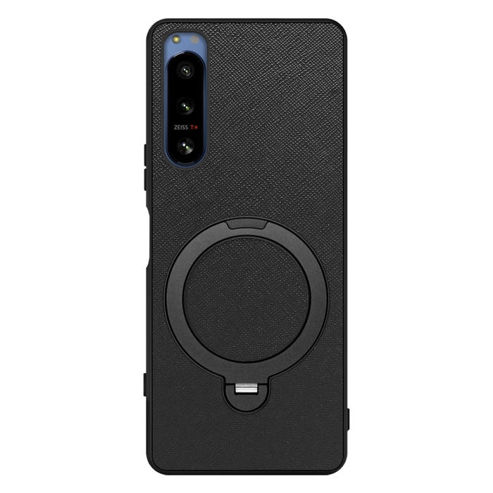 [ LOOF CASUAL MAG-RING Series ] Xperia 5 IV SOG09 / SO-54C xperia5Ⅳ 5Ⅳ xperia5 スマホケース 背面 ケース カバー ハードケース マグネット内蔵の薄型多機能リング付 スタンド [ Xperia 5 IV ]