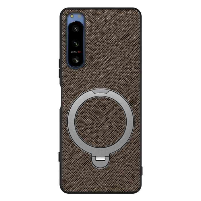 [ LOOF CASUAL MAG-RING Series ] Xperia 5 IV SOG09 / SO-54C xperia5Ⅳ 5Ⅳ xperia5 スマホケース 背面 ケース カバー ハードケース マグネット内蔵の薄型多機能リング付 スタンド [ Xperia 5 IV ]