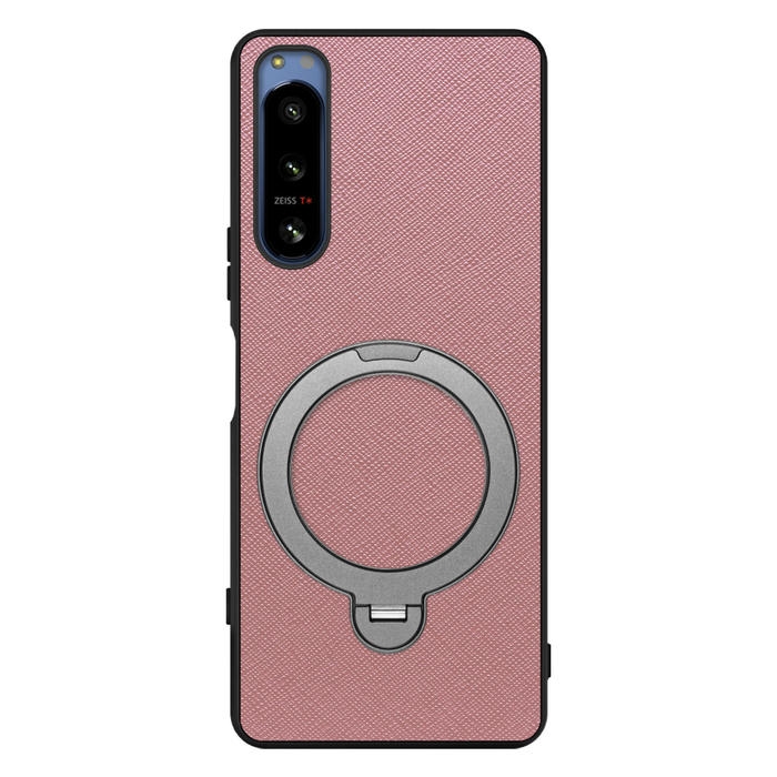 [ LOOF CASUAL MAG-RING Series ] Xperia 5 IV SOG09 / SO-54C xperia5Ⅳ 5Ⅳ xperia5 スマホケース 背面 ケース カバー ハードケース マグネット内蔵の薄型多機能リング付 スタンド [ Xperia 5 IV ]