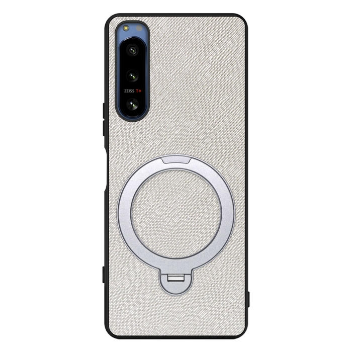 [ LOOF CASUAL MAG-RING Series ] Xperia 5 IV SOG09 / SO-54C xperia5Ⅳ 5Ⅳ xperia5 スマホケース 背面 ケース カバー ハードケース マグネット内蔵の薄型多機能リング付 スタンド [ Xperia 5 IV ]
