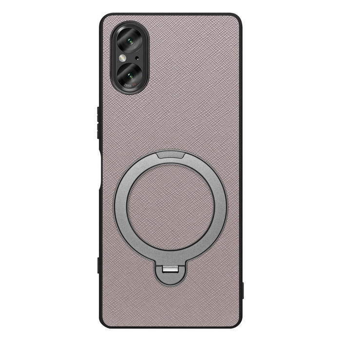 [ LOOF CASUAL MAG-RING Series ] Xperia 5 V SO-53D / SOG12 5V Xperia5V スマホケース 背面 ケース カバー ハードケース マグネット内蔵の薄型多機能リング付 スタンド [ Xperia 5 V ]