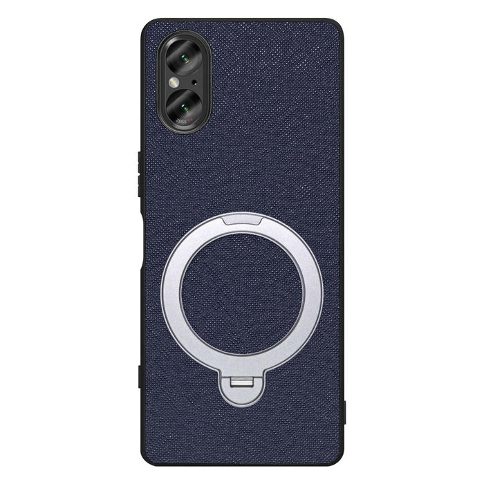 [ LOOF CASUAL MAG-RING Series ] Xperia 5 V SO-53D / SOG12 5V Xperia5V スマホケース 背面 ケース カバー ハードケース マグネット内蔵の薄型多機能リング付 スタンド [ Xperia 5 V ]