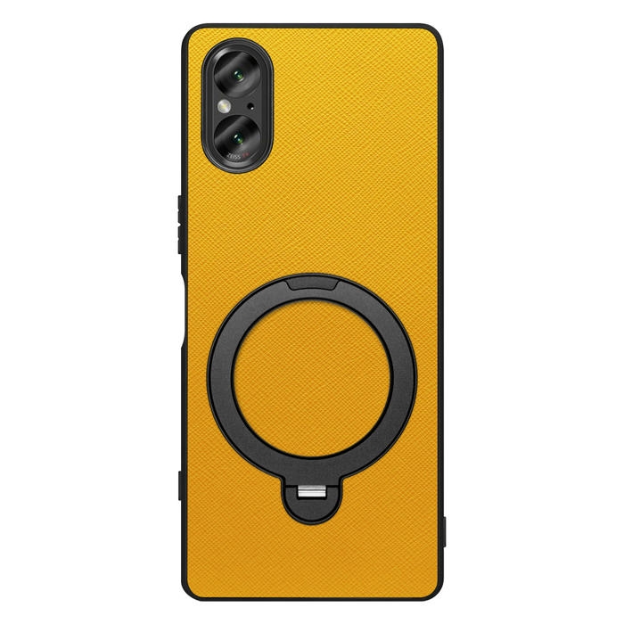 [ LOOF CASUAL MAG-RING Series ] Xperia 5 V SO-53D / SOG12 5V Xperia5V スマホケース 背面 ケース カバー ハードケース マグネット内蔵の薄型多機能リング付 スタンド [ Xperia 5 V ]