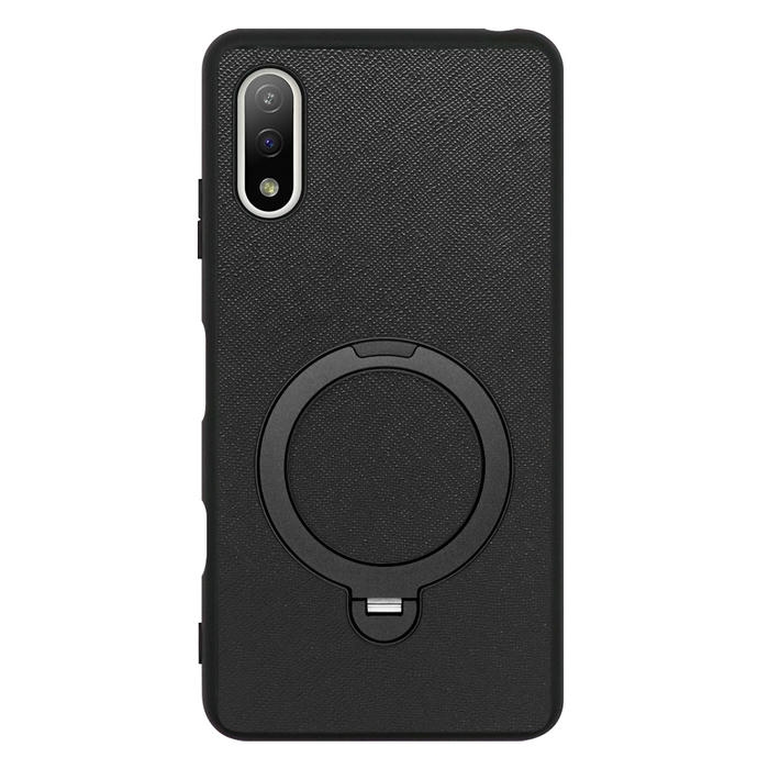 [ LOOF CASUAL MAG-RING Series ] Xperia Ace II SO-41B aceⅡ ace2 スマホケース 背面 ケース カバー ハードケース マグネット内蔵の薄型多機能リング付 スタンド [ Xperia Ace Ⅱ ]