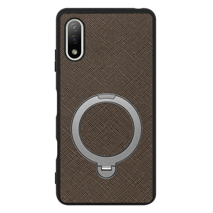 [ LOOF CASUAL MAG-RING Series ] Xperia Ace II SO-41B aceⅡ ace2 スマホケース 背面 ケース カバー ハードケース マグネット内蔵の薄型多機能リング付 スタンド [ Xperia Ace Ⅱ ]