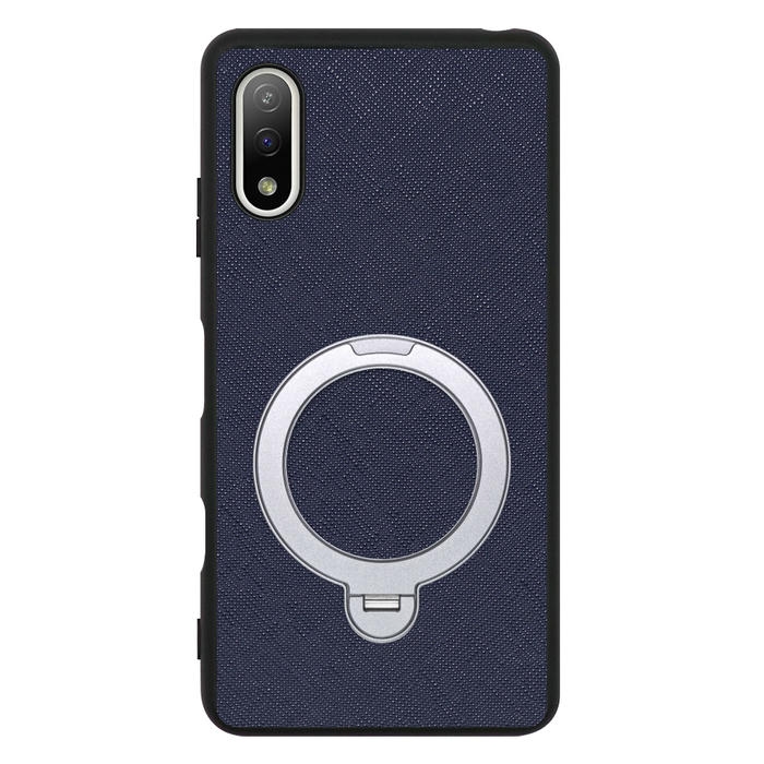 [ LOOF CASUAL MAG-RING Series ] Xperia Ace II SO-41B aceⅡ ace2 スマホケース 背面 ケース カバー ハードケース マグネット内蔵の薄型多機能リング付 スタンド [ Xperia Ace Ⅱ ]