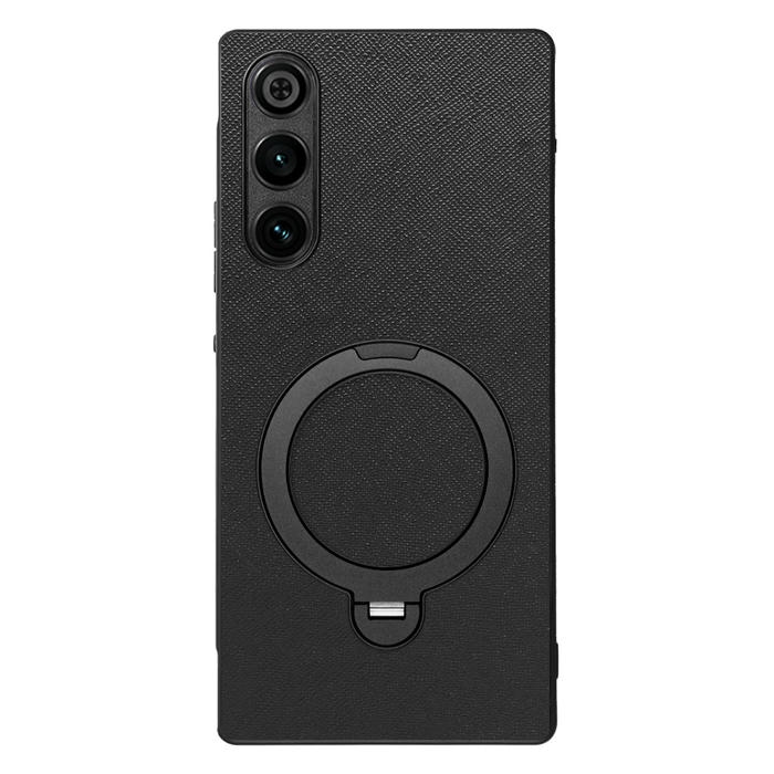 [ LOOF CASUAL MAG-RING Series ] REDMAGIC 11 Pro NX809J ZTE nubia スマホケース 背面 ケース カバー ハードケース マグネット内蔵の薄型多機能リング付 スタンド [ REDMAGIC 11 Pro ]
