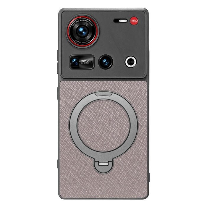 [ LOOF CASUAL MAG-RING Series ] nubia Z70 Ultra ZTE スマホケース 背面 ケース カバー ハードケース マグネット内蔵の薄型多機能リング付 スタンド [ nubia Z70 Ultra / Z70S Ultra ]