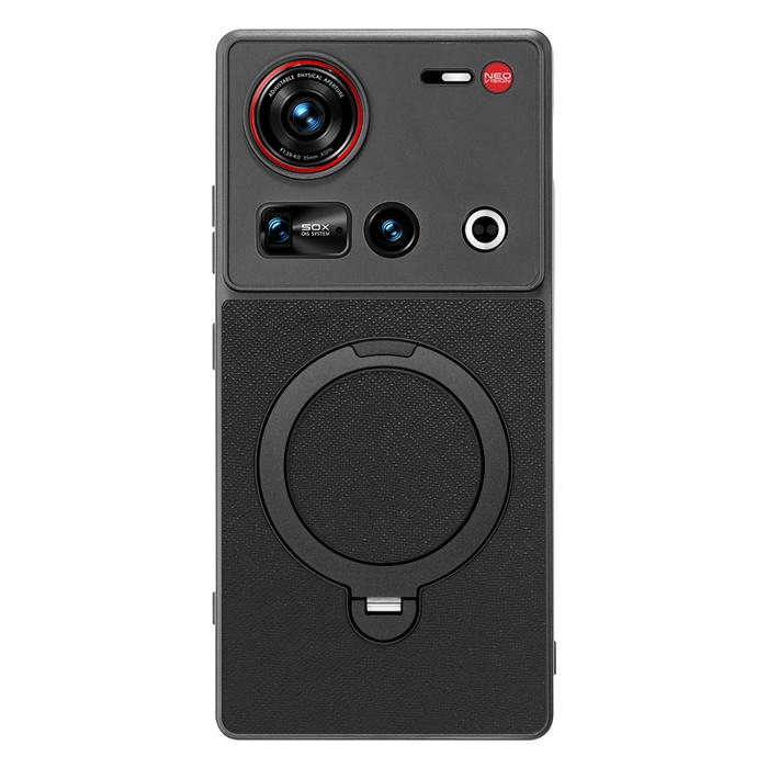 [ LOOF CASUAL MAG-RING Series ] nubia Z70 Ultra ZTE スマホケース 背面 ケース カバー ハードケース マグネット内蔵の薄型多機能リング付 スタンド [ nubia Z70 Ultra / Z70S Ultra ]