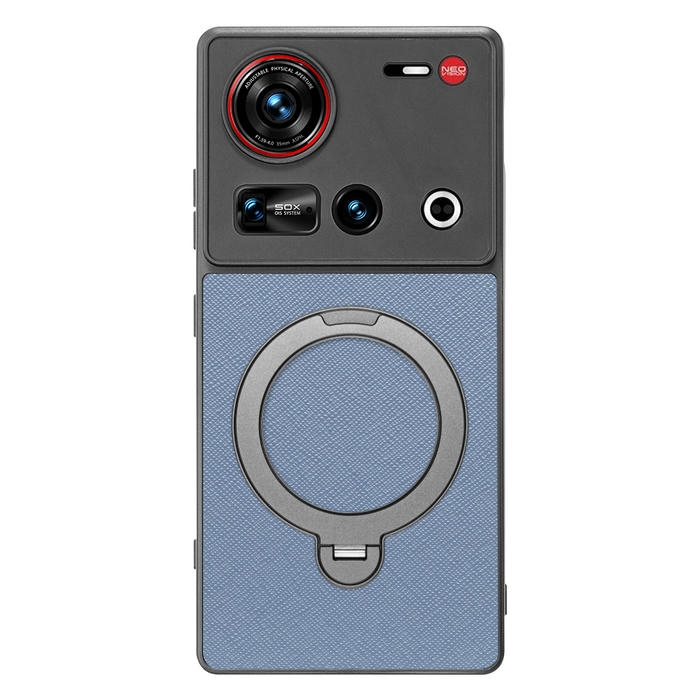 [ LOOF CASUAL MAG-RING Series ] nubia Z70 Ultra ZTE スマホケース 背面 ケース カバー ハードケース マグネット内蔵の薄型多機能リング付 スタンド [ nubia Z70 Ultra / Z70S Ultra ]