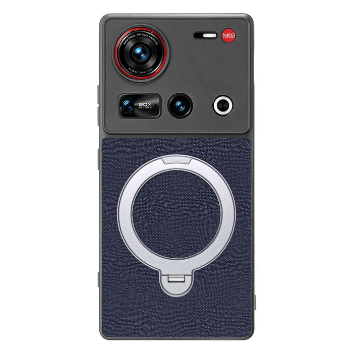 [ LOOF CASUAL MAG-RING Series ] nubia Z70 Ultra ZTE スマホケース 背面 ケース カバー ハードケース マグネット内蔵の薄型多機能リング付 スタンド [ nubia Z70 Ultra / Z70S Ultra ]