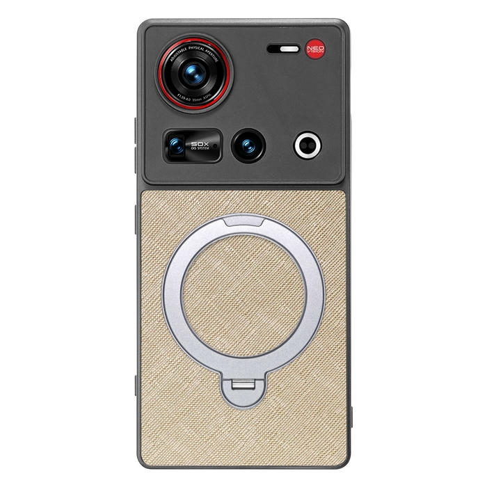 [ LOOF CASUAL MAG-RING Series ] nubia Z70 Ultra ZTE スマホケース 背面 ケース カバー ハードケース マグネット内蔵の薄型多機能リング付 スタンド [ nubia Z70 Ultra / Z70S Ultra ]