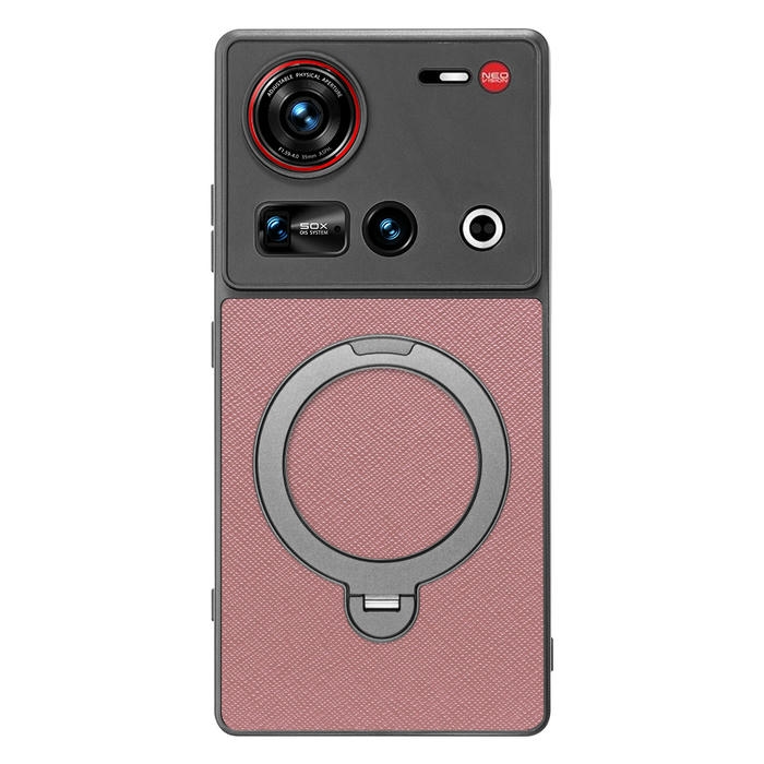 [ LOOF CASUAL MAG-RING Series ] nubia Z70 Ultra ZTE スマホケース 背面 ケース カバー ハードケース マグネット内蔵の薄型多機能リング付 スタンド [ nubia Z70 Ultra / Z70S Ultra ]