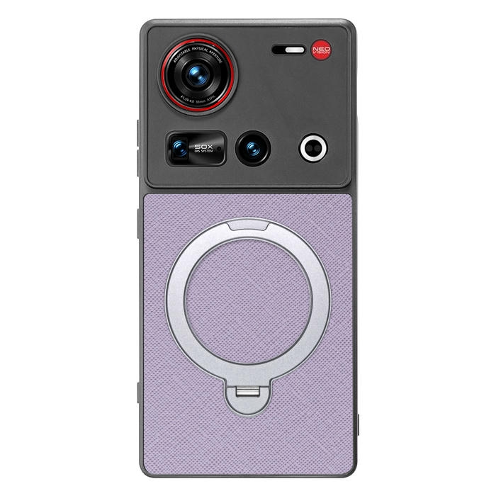 [ LOOF CASUAL MAG-RING Series ] nubia Z70 Ultra ZTE スマホケース 背面 ケース カバー ハードケース マグネット内蔵の薄型多機能リング付 スタンド [ nubia Z70 Ultra / Z70S Ultra ]