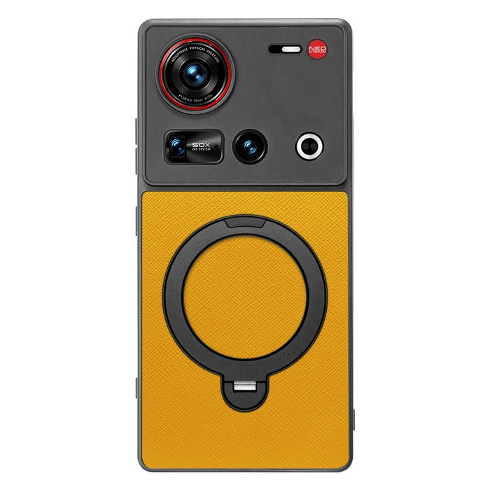 [ LOOF CASUAL MAG-RING Series ] nubia Z70 Ultra ZTE スマホケース 背面 ケース カバー ハードケース マグネット内蔵の薄型多機能リング付 スタンド [ nubia Z70 Ultra / Z70S Ultra ]
