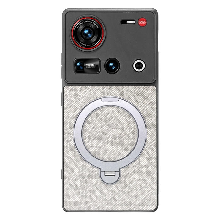 [ LOOF CASUAL MAG-RING Series ] nubia Z70 Ultra ZTE スマホケース 背面 ケース カバー ハードケース マグネット内蔵の薄型多機能リング付 スタンド [ nubia Z70 Ultra / Z70S Ultra ]