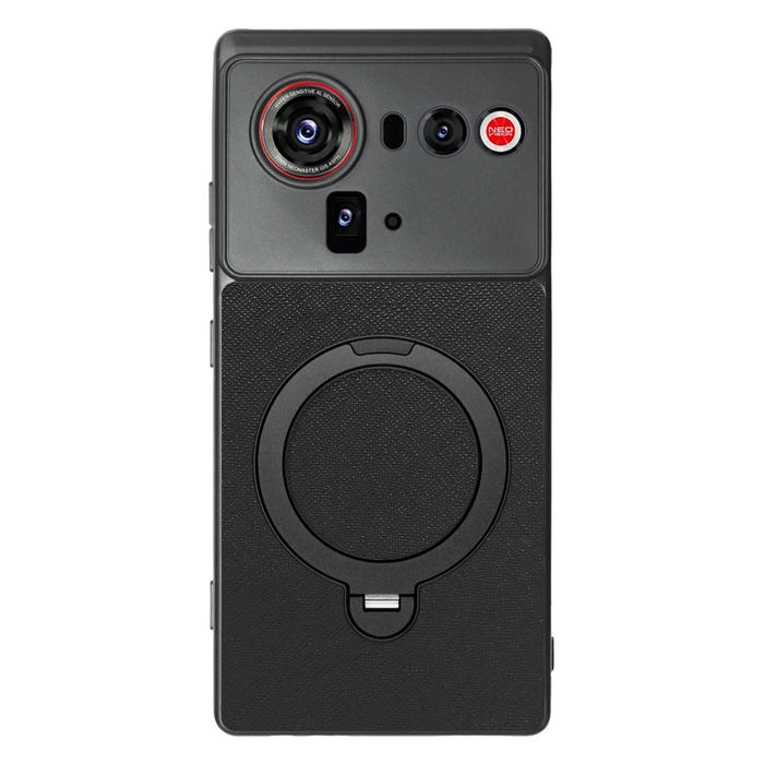 [ LOOF CASUAL MAG-RING Series ] nubia Z80 Ultra NX741J スマホケース 背面 ケース カバー ハードケース マグネット内蔵の薄型多機能リング付 スタンド [ nubia Z80 Ultra ]