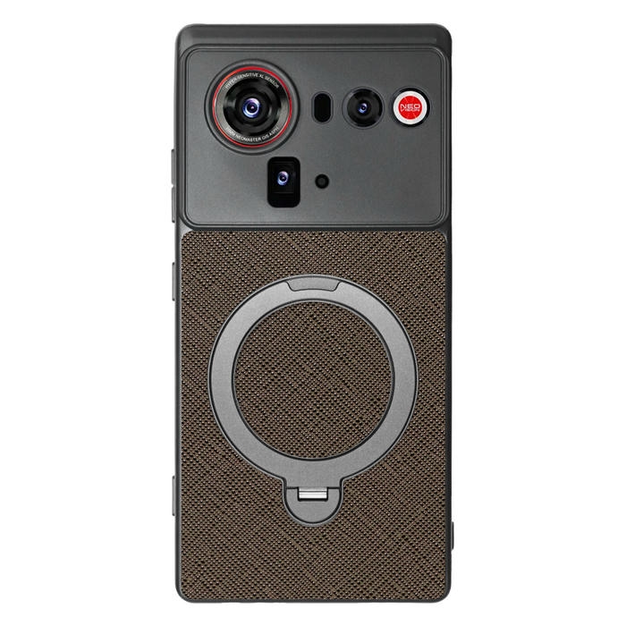 [ LOOF CASUAL MAG-RING Series ] nubia Z80 Ultra NX741J スマホケース 背面 ケース カバー ハードケース マグネット内蔵の薄型多機能リング付 スタンド [ nubia Z80 Ultra ]