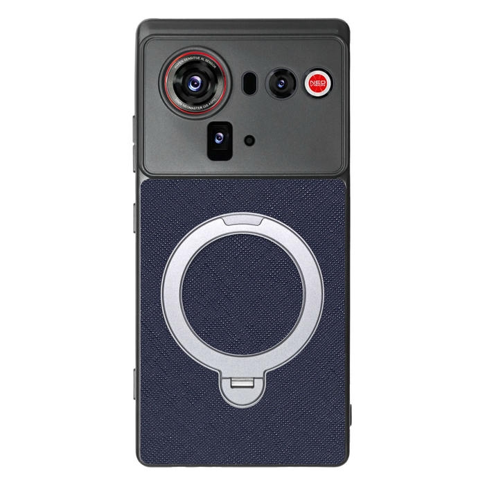 [ LOOF CASUAL MAG-RING Series ] nubia Z80 Ultra NX741J スマホケース 背面 ケース カバー ハードケース マグネット内蔵の薄型多機能リング付 スタンド [ nubia Z80 Ultra ]