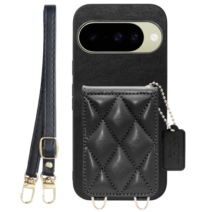 [ LOOF SWEET-SHELL SHOULDER  ] Google Pixel 10 / 10 Pro Google Pixel10 Pixel10pro ピクセル10 ピクセル10プロ スマホケース キルティング加工のカードケース付き ロングストラップ付き マグネット内蔵 カード収納 本革 [ Google Pixel 10 / 10 Pro ]