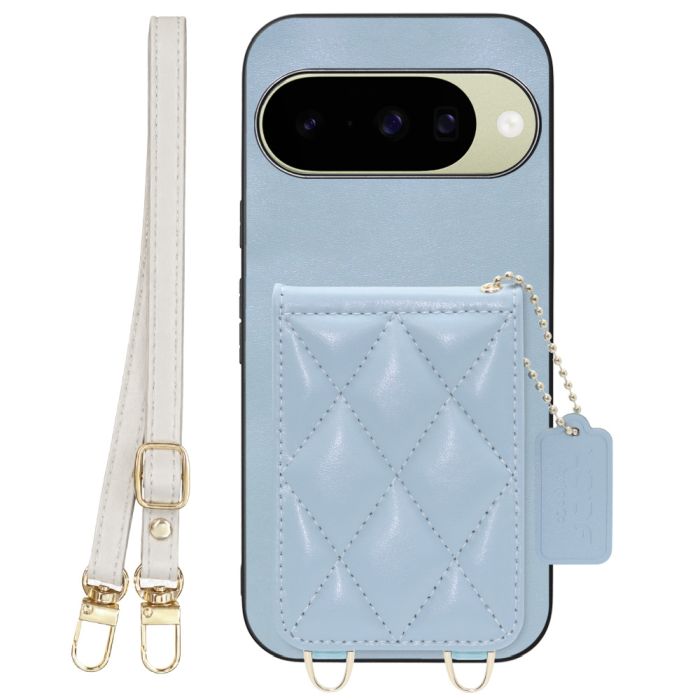 [ LOOF SWEET-SHELL SHOULDER  ] Google Pixel 10 / 10 Pro Google Pixel10 Pixel10pro ピクセル10 ピクセル10プロ スマホケース キルティング加工のカードケース付き ロングストラップ付き マグネット内蔵 カード収納 本革 [ Google Pixel 10 / 10 Pro ]