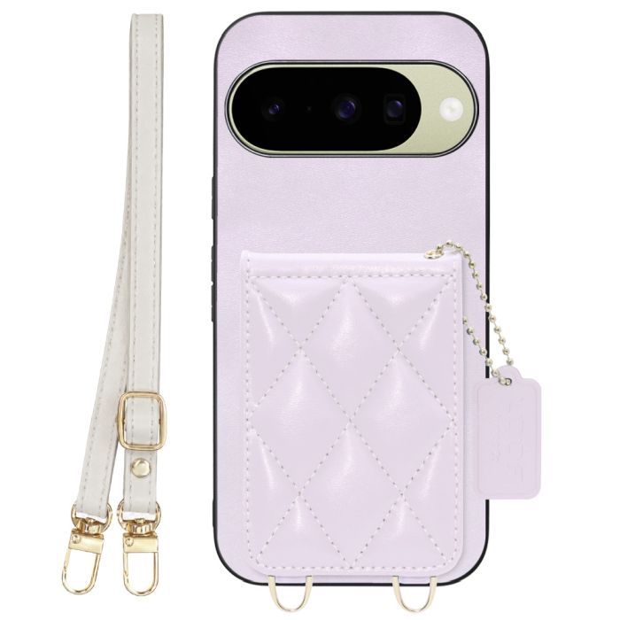 [ LOOF SWEET-SHELL SHOULDER  ] Google Pixel 10 / 10 Pro Google Pixel10 Pixel10pro ピクセル10 ピクセル10プロ スマホケース キルティング加工のカードケース付き ロングストラップ付き マグネット内蔵 カード収納 本革 [ Google Pixel 10 / 10 Pro ]