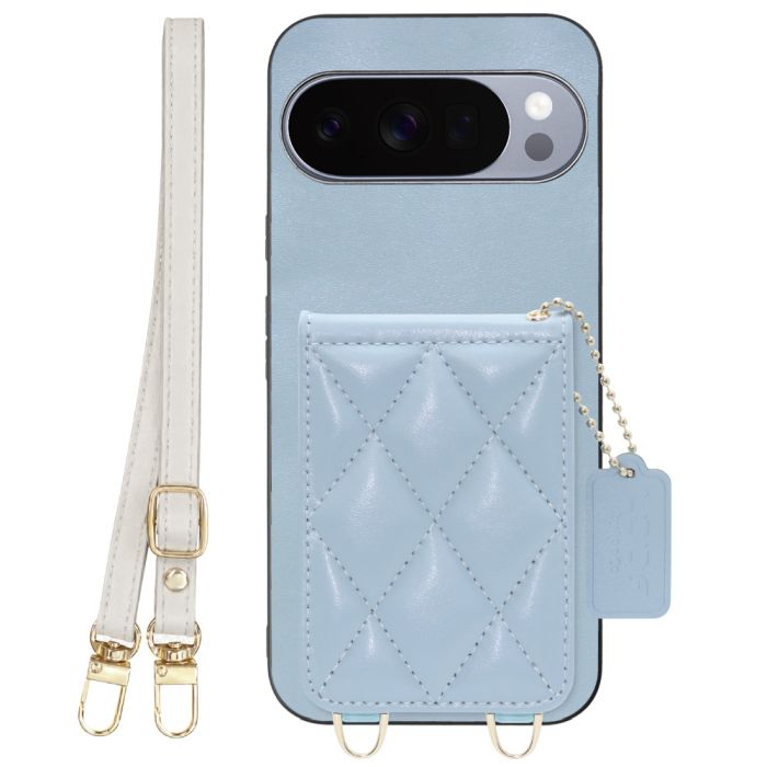 [ LOOF SWEET-SHELL SHOULDER  ] Google Pixel 10 Pro XL Google Pixel10proxl ピクセル10プロXL スマホケース キルティング加工のカードケース付き ロングストラップ付き マグネット内蔵 カード収納 本革 [ Google Pixel 10 Pro XL ]