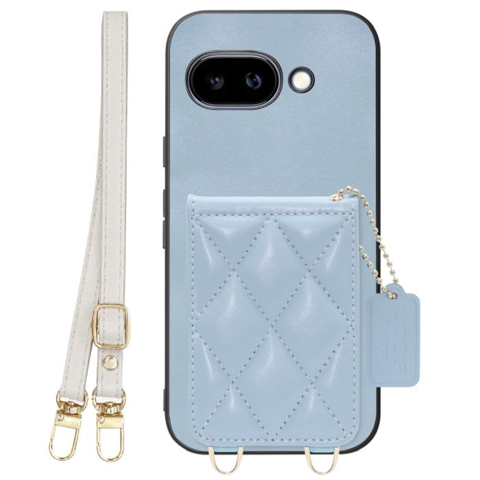 [ LOOF SWEET-SHELL SHOULDER  ] Google Pixel 9a Google Pixel9a ピクセル9a スマホケース キルティング加工のカードケース付き ロングストラップ付き マグネット内蔵 カード収納 本革 [ Google Pixel 9a ]