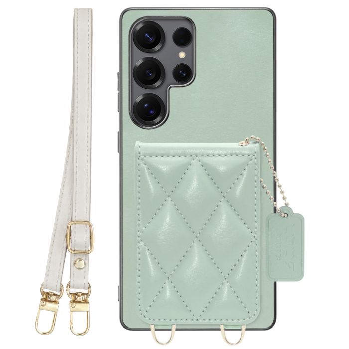 [ LOOF SWEET-SHELL SHOULDER  ] Galaxy S25 Ultra SC-52F スマホケース キルティング加工のカードケース付き ロングストラップ付き マグネット内蔵 カード収納 本革 [ Galaxy S25 Ultra ]