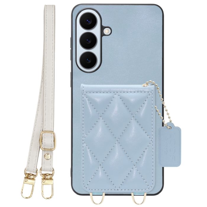 [ LOOF SWEET-SHELL SHOULDER  ] Galaxy S26+ Samsung SC-52G スマホケース キルティング加工のカードケース付き ロングストラップ付き マグネット内蔵 カード収納 本革 [ Galaxy S26+ ]