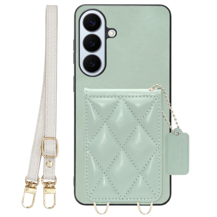 [ LOOF SWEET-SHELL SHOULDER  ] Galaxy S26+ Samsung SC-52G スマホケース キルティング加工のカードケース付き ロングストラップ付き マグネット内蔵 カード収納 本革 [ Galaxy S26+ ]