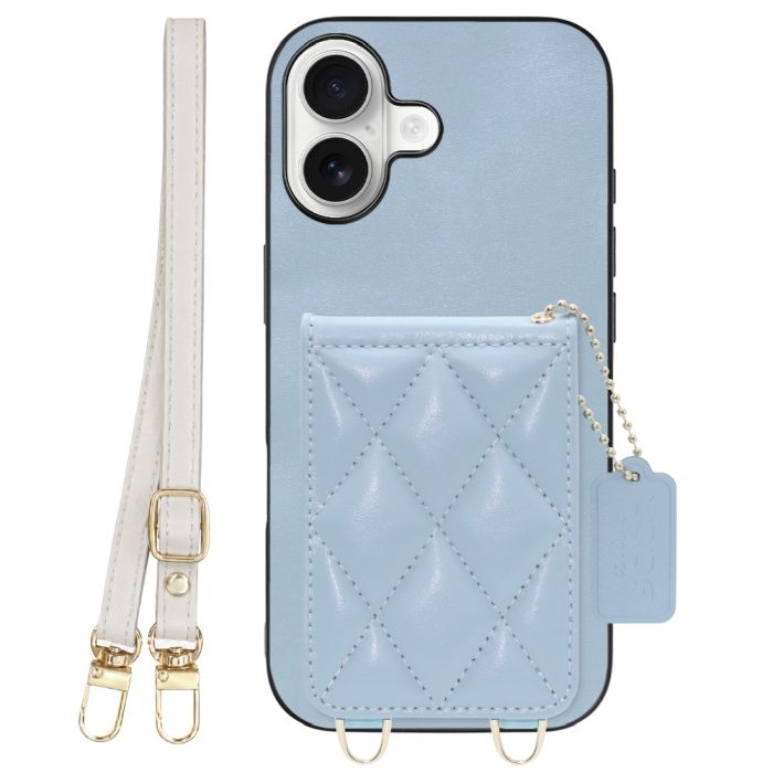 [ LOOF SWEET-SHELL SHOULDER  ] iPhone 17 iPhone17 アイフォン17 iPhone 17 アイフォン 17 スマホケース キルティング加工のカードケース付き ロングストラップ付き マグネット内蔵 カード収納 本革 [ iPhone 17 ]